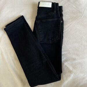 REDONE Extra Stretch High Rise Ankle Crop